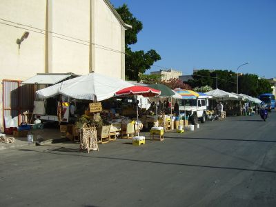 Marktje in Trapani
